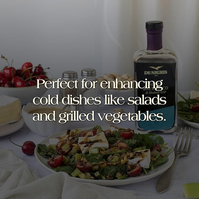 De Nigris Balsamic Vinegar Of Modena Excellence Line - Silver Eagle (45% Grape Must) 8,5 Oz (250ml) | Balsamic Vinegar From Modena Italy, Strong And Velvety Taste, Aged