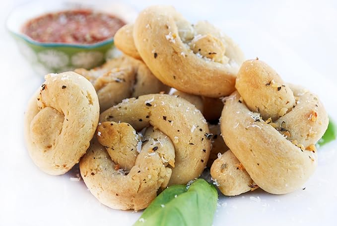 Mom's Place Gluten-Free Garlic Knot Mix with Garlic Butter Sauce, Nut-Free, Dairy-Free & Soy-Free, 12.7 oz.