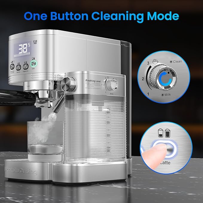 Espresso Machine 20 Bar Cappuccino Latte Machine with Automatic Milk Frother
