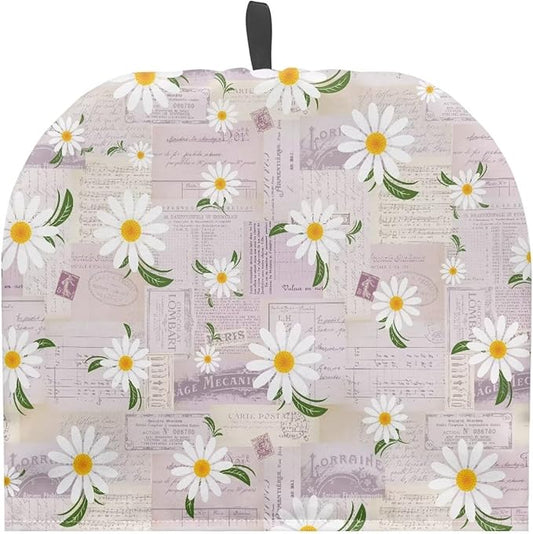 Generic Hudotybom Daisy Tea Cozy for Teapot Insulated Large Teapot Cover to Keep Warm Tea Kettle Cover Machine Washable Coffee Pot Cloth Covers Kitchen Home Decorations for Housewife Mom, CZA49
