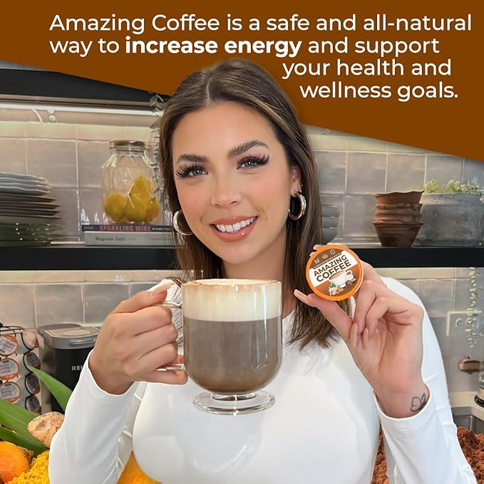 Superfoods Company Amazing Coffee- 12 Natural Superfoods - French Roast - Weight Loss & Brain Boost - Gluten Free, Non-GMO, Sugar Free, Vegan & Keto Friendly [48 Pods] [Cocoa]