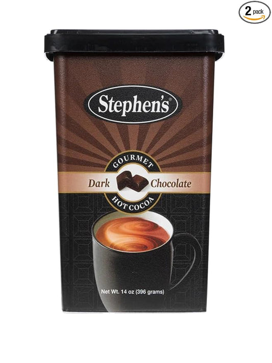 Stephens Gourmet Hot Cocoa, Dark Chocolate (Dark Chocolate, 14 oz (Pack of 2)