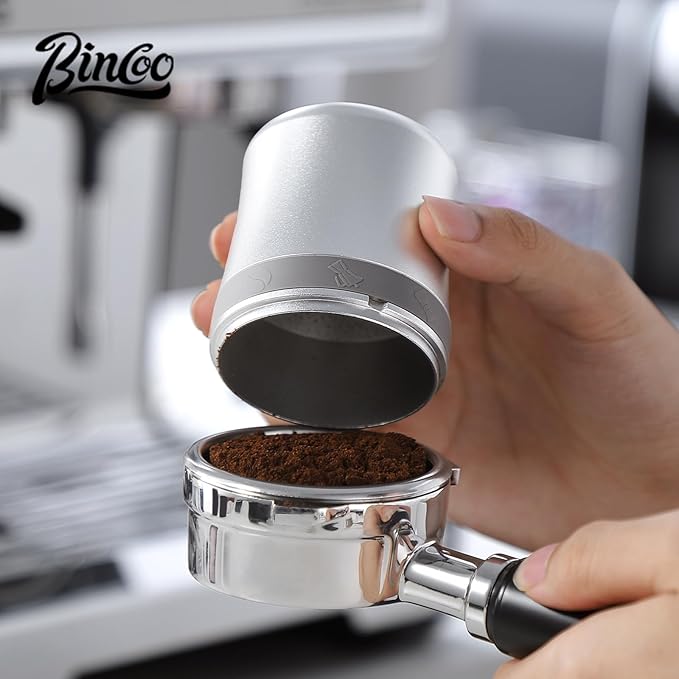 Bincoo 51mm Coffee Dosing Cup - Espresso Coffee Dosing Cup Compatible with 51mm Portafilter - Made of Aluminum,Espresso Machine Accessory for Coffee Bar Home Office(51 MM)