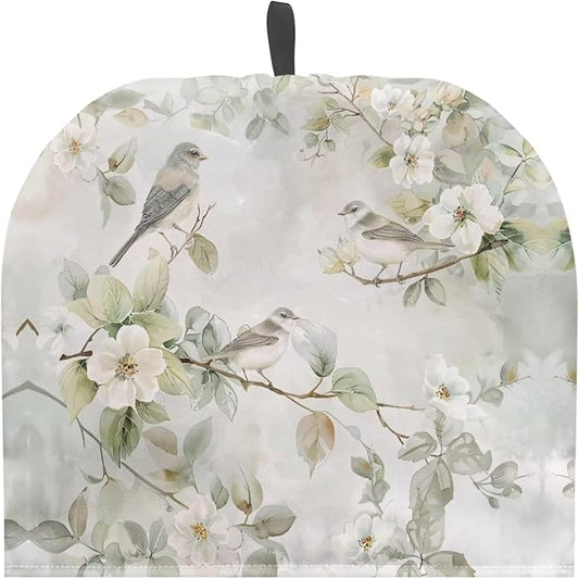 Hudotybom Floral Hummingbird Tea Cozy for Teapot Insulated Large Teapot Cover to Keep Warm Tea Kettle Cover Machine Washable Coffee Pot Cloth Covers Kitchen Home Decorations