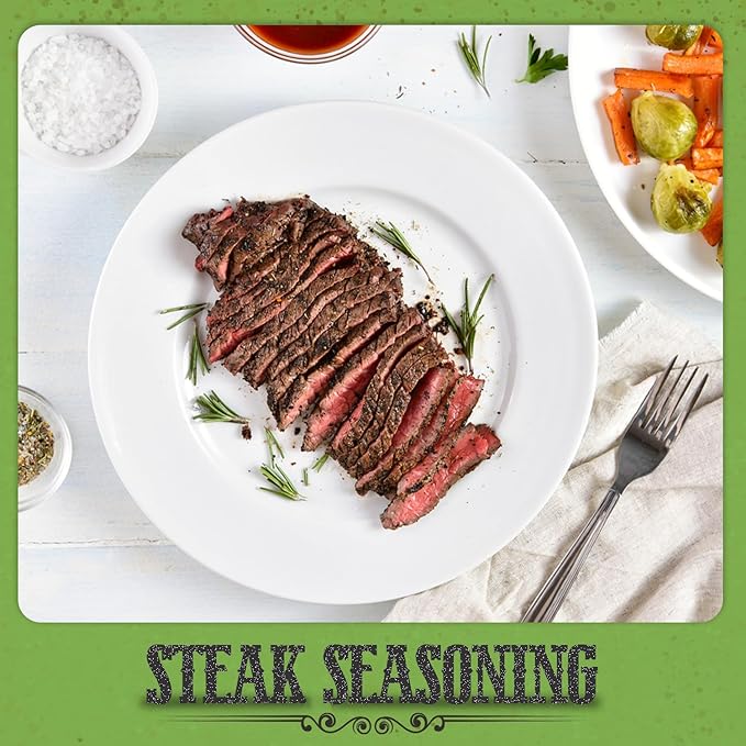 Fresh Finest Steak Seasoning - 9.87oz (280g) - Savory, Authentic, Kosher, All-Natural, Non-GMO