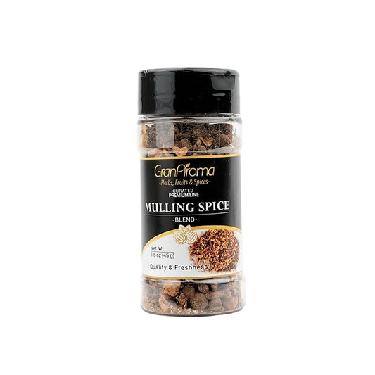 GranAroma Mulling Spice Blend, Sweet & Aromatic, Holiday Spice Blend, Potpourris & Teas (1.6 Ounce)