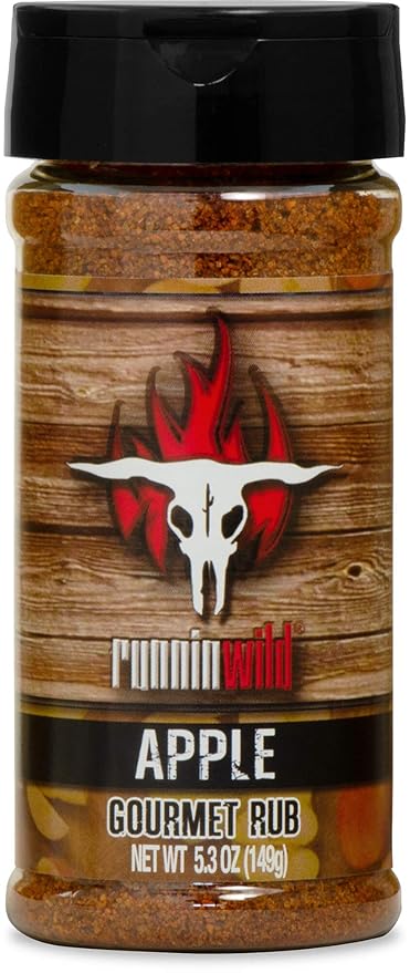 Gourmet Apple Rub | Premium Apple Spice Seasoning for Chicken, Turkey, Pork, Beef and More! | No Artificial Flavors, No MSG added | Runnin??Wild Foods, 5.3 ounces