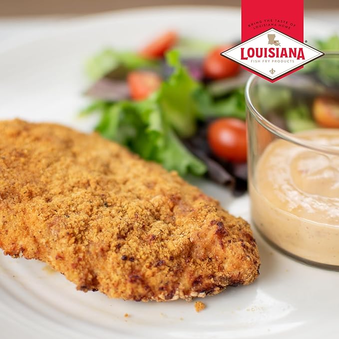 Louisiana Fish Fry, Air Fryer Chicken Coating Mix, 5 oz (Pack of 6) Each Box Coats 2 lbs of Chicken - Easy to Cook Air Fried Chicken - Crispy Texture, Delicious Flavor
