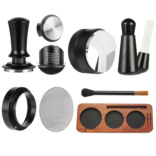 Mytdkxin 7 PCS Espresso Accessories,WDT Tool Espresso Machine Tamper Tools