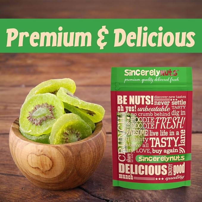 Sincerely Nuts Dried Kiwi Slices (5 LB)-Vegan, Gluten-Free, and Kosher Certified- Satisfying and Naturally Sweet On-the-Go-Treat-Exotic and Fresh Flavor from Thailand-Snack with the Best