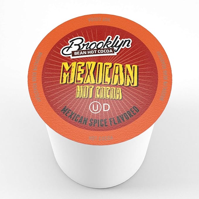 Brooklyn Beans Mexican Cocoa Hot Chocolate Pods,Compatible with K Cup Brewers Including 2.0, 40 Count
