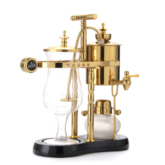 Diguo Belgian/Belgium Family Balance Siphon/Syphon Coffee Maker, Elegant Double Ridged Fulcrum with
