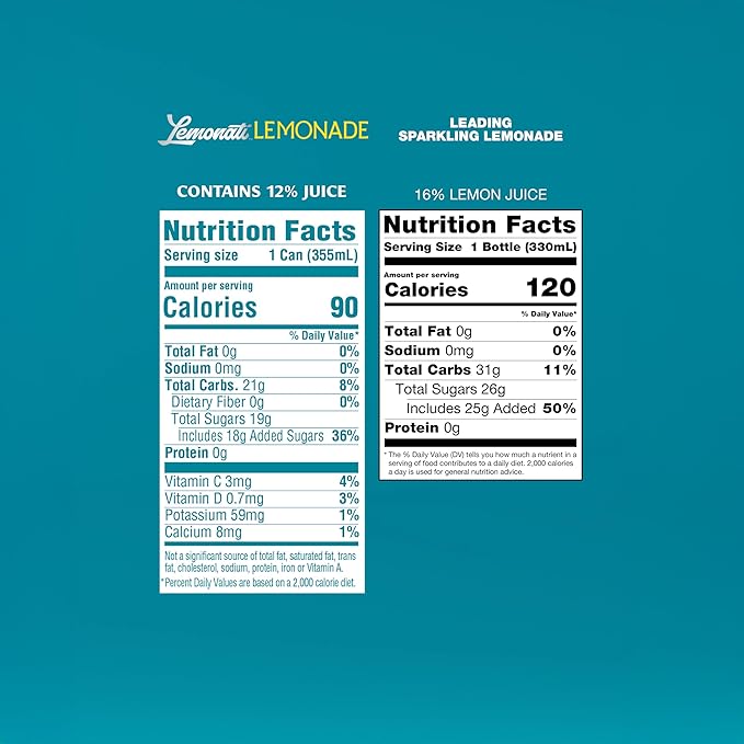 Lemonati Lemonade Sparkling Original Lemonade, No Artificial Sweeteners or Flavors, Gluten-Free, Kosher, Non-GMO, Vegan, 12 Fl Oz Slim Cans, Pack Of 24