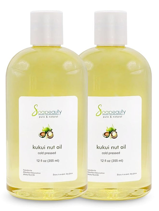 Soapeauty Kukui Nut Oil | 100% Pure & Natural | Cold Pressed | Moisturizing Oil for Skin, Hair, and