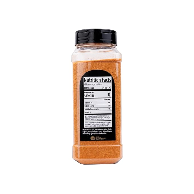 GranAroma Seasoned Salt, Savory Blend, Seasoning for Grilled Meats, Roasted Vegetables, and Soups (32 Ounce)