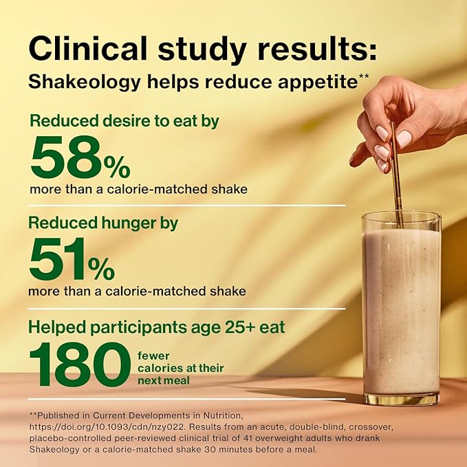 BODi Shakeology 0g Added Sugar Plant-Based Vegan Protein Powder ??Gluten-Free Superfood Shake with Vitamins & Minerals ??Helps Support Healthy Weight Loss & Gut Health, Vanilla, 14 Individual Packets