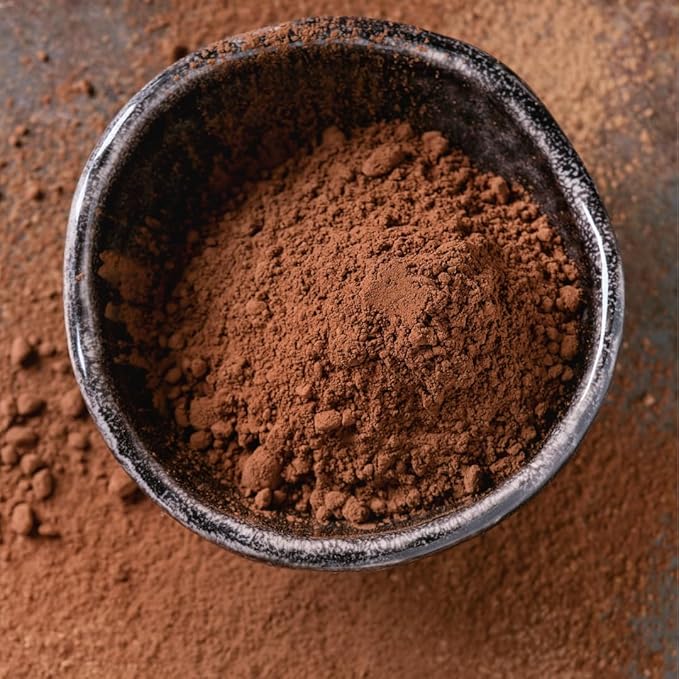 Unpretentious High Fat Cocoa Powder, Smooth & Natural, 22-24% Fat Content, Baking Essential (7.2 Ounce)