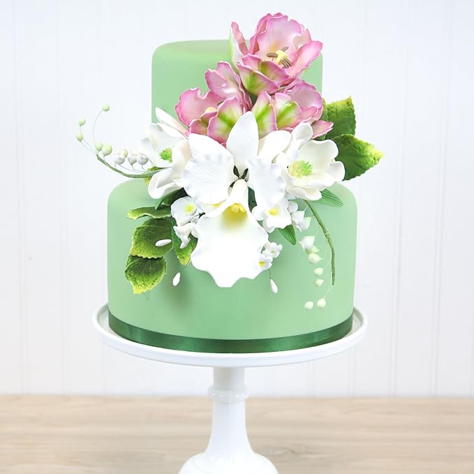 Global Sugar Art Lily of The Valley Sugar Cake Flowers Filler Spray, White, 5 Count by Chef Alan Tetreault