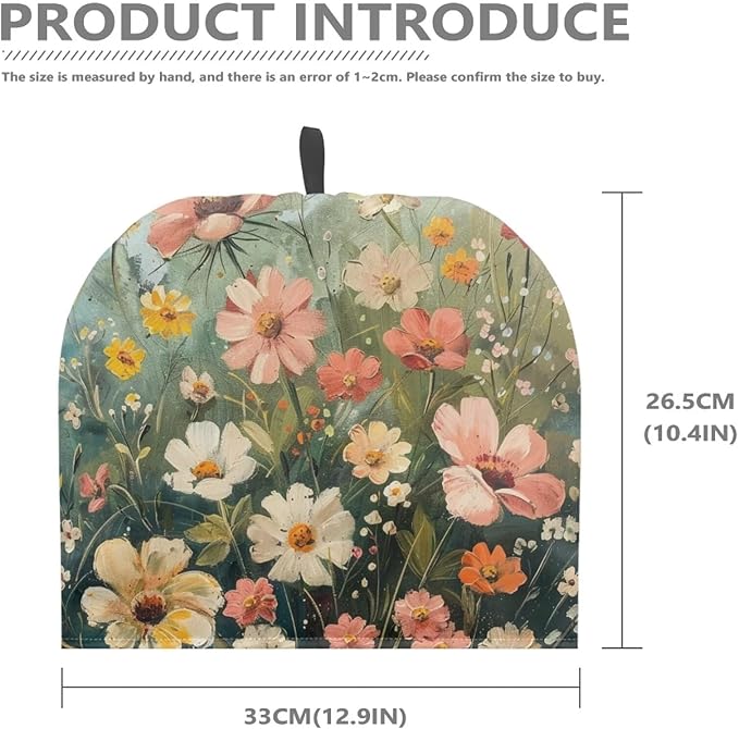 Generic Hudotybom Fancy Floral Tea Cozy for Teapot Insulated Large Teapot Cover to Keep Warm Tea Kettle Cover Machine Washable Coffee Pot Cloth Covers Kitchen Home Decorations, CZA49