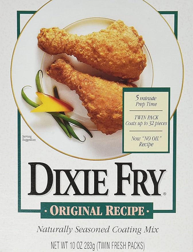 Dixie Fry Original Recipe Naturally Seasoned Coating Mix (1 pack 10 oz) (3 pack)