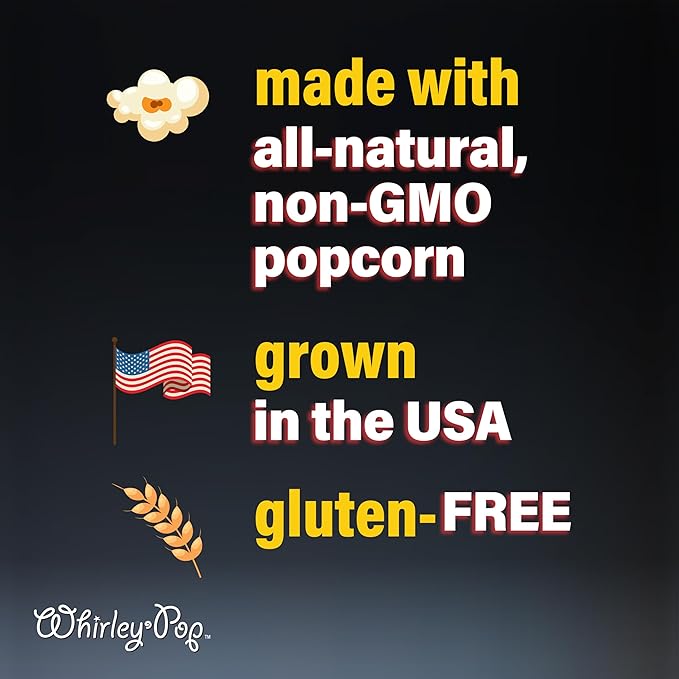 Movie Night Popcorn Kernel Jars - Wabash Valley Farms "Dinner" Popcorn Kernels, Movie Night Supplies, Gifts for Couples, Extra Large White Popcorn Kernels for Popping (28 oz)
