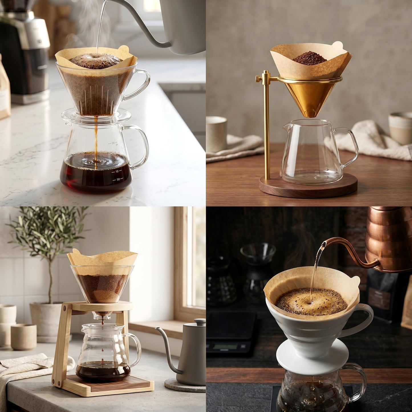 100 Count Coffee Filter 2,Cone Coffee Filters,Filter 2-4 Cups of Coffee