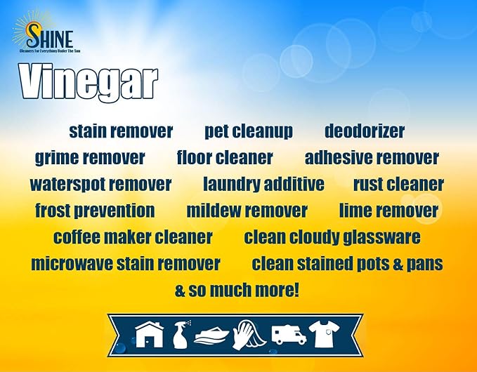 Energen of Carolina 45 Percent White Vinegar, 450 Grain Vinegar Concentrate, 1 Gallon of Natural Concentrated Industrial Vinegar, 1 Gallon (128 Fl oz )