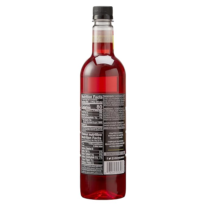DaVinci Gourmet Sour Gummy Syrup, 25.4 Fluid Ounces (Pack of 1)