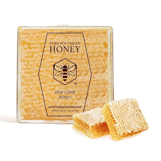 100% Raw Edible Honeycomb by Pure Southern Honey (14 Ounce (Pack of 1))