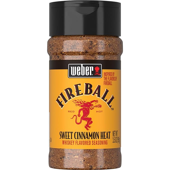 Weber Fireball Whiskey Flavored BBQ Seasoning, 3.5 oz