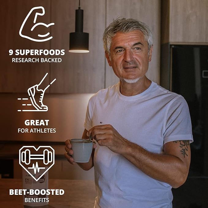 UNBEETABREW Organic Instant Coffee ??Superfood Boost with Beet Juice, Adaptogens, L-Theanine & D-Ribose ??Boost Focus, Strength & Stamina ??Organic Instant Arabica Beans - Made in USA - 60 Servings