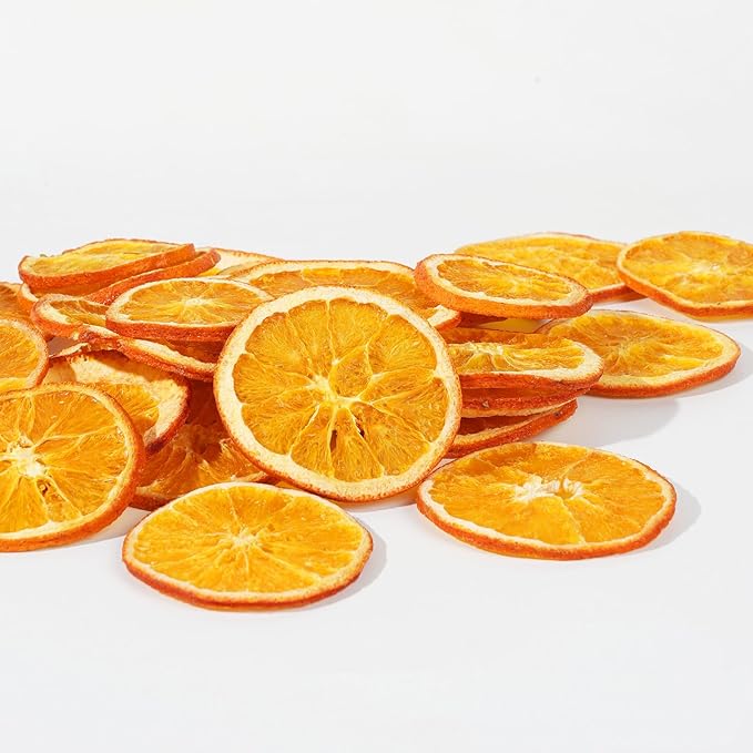 9oz Dehydrated Fruit Slices Cocktail Garnish Set, Featuring Dried Orange, Lime, and Lemon Slices, Plus 10 Pcs Drink Umbrella Picks, Ideal for Baking Party DIY Decorations.