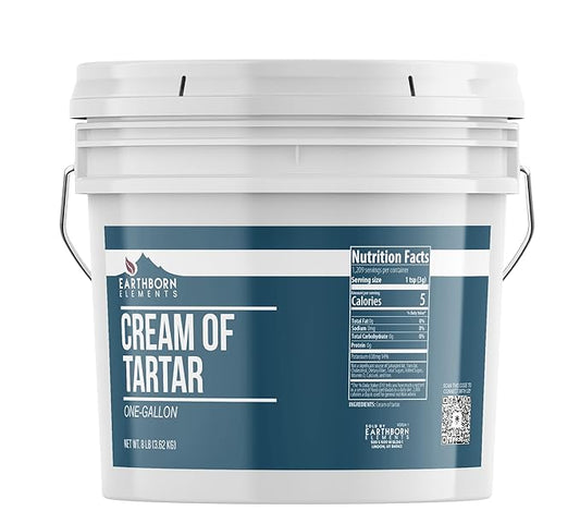 Earthborn Elements Cream of Tartar (1 Gallon), Baking Ingredient, Non GMO