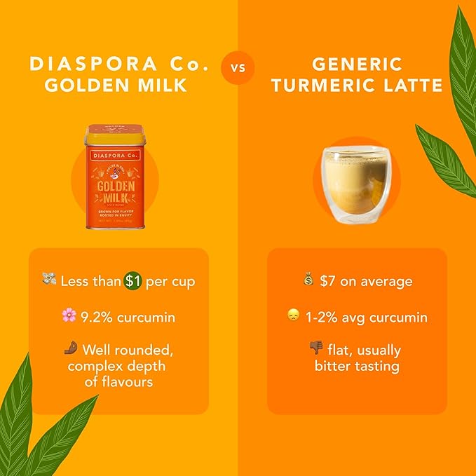 Diaspora Co. Golden Milk Spice Blend | For Lattes & Baking | Made with Fresh, Single-Origin Spices | 45g Everyday Tin