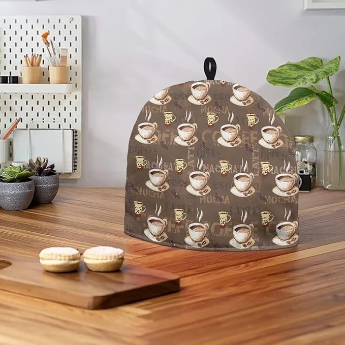 Hudotybom Coffee Tea Cozy for Teapot, Insulated Large Teapot Cover to Keep Warm Tea Kettle Machine Washable Coffee Pot Cloth Covers Kitchen Home Decorations for Housewife Mom