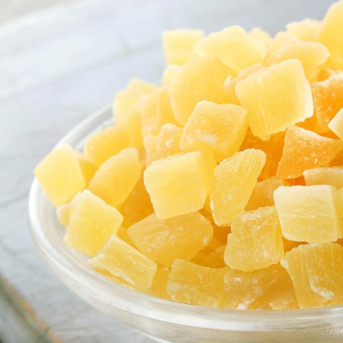 Anna and Sarah Dehydrated Pineapple Tidbits NATURAL NO SO2, Non GMO, Gluten Free, High In Fibers in Resealable Bag, 2 Lbs