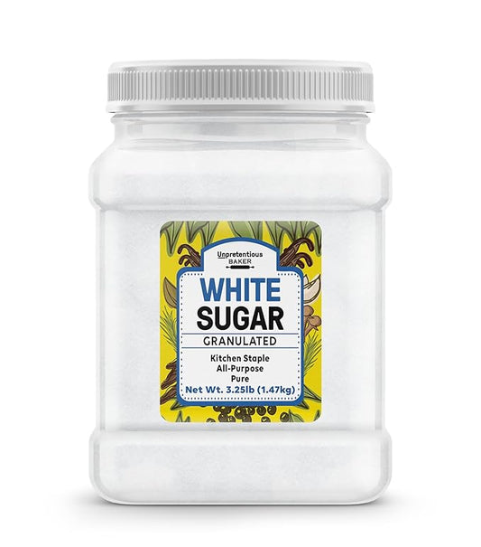 Unpretentious White Granulated Sugar, 52 Ounces, Baking & Cooking, Kitchen Staple, Pure Sugar