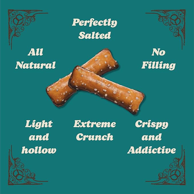 Unique Snacks Original Pretzel Shells, Delicious Homestyle Baked Snack Bag, Vegan, OU Kosher, and Non-GMO Food, No Artificial Flavor, 10 Oz. Bag, Pack of 12