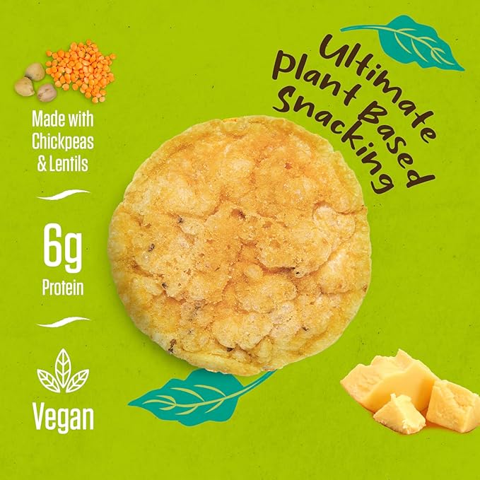PeaKaPop Veggie Chips ??Plant-Based, Healthy Veggie Crisps with Pea, Lentil & Chickpea Protein ??Vegan, Gluten-Free, Popped Chips ??Snack Size for Kids & Adults ??1 oz Bags (15-Pack) ??White Cheddar
