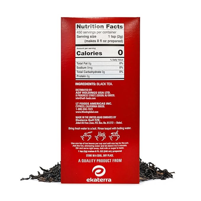 Brooke Bond Red Label | Loose Leaf Tea | Premium Quality | Indian Black Tea | Authentic Indian Chai Blend | Suitable for Milk Chai | Refreshing Flavor | 900 Grams (Pack of 1)