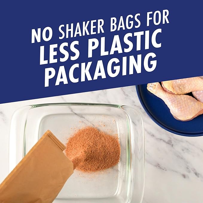 BBQ Glaze Seasoned Coating Mix, 2 Pouches for 2 Meals, 6 oz Box (Pack of 5)