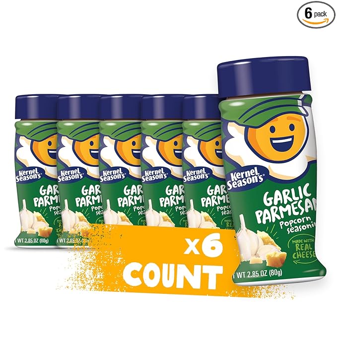 Kernel Season's Popcorn Seasoning, Parmesan & Garlic, 2.85 Ounce (Pack of 6)
