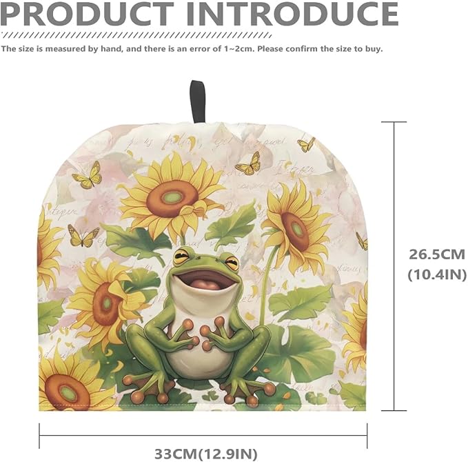 Cute Frog Sunflower Print Tea Cosy for Teapot Large Tea Cozy for Teapot British Tea Cozies for Party Wadding Tea Cosy Covers Fit