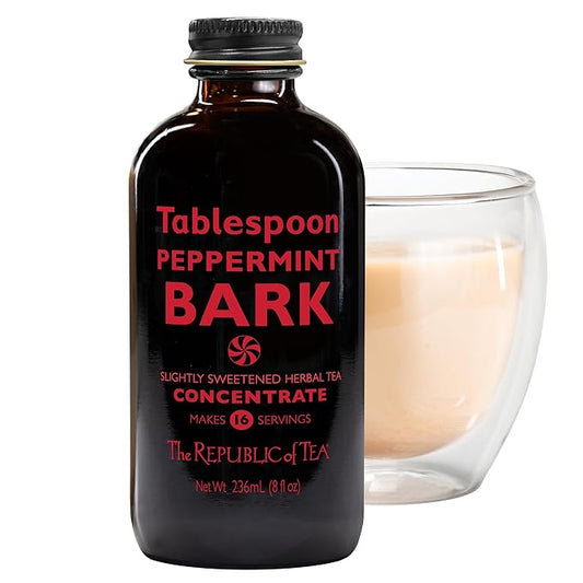 The Republic of Tea ??Tablespoon Peppermint Bark, Herbal Tea Concentrate, 8 fl oz -16 Servings