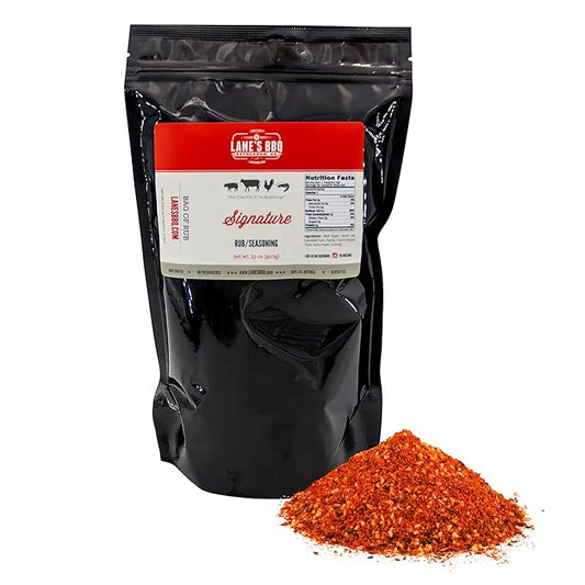 Lane's Signature BBQ Seasoning Rub, All-Natural BBQ Seasonings and Rubs, Perfect for Beef, Meat, Chicken & Pork Rub Seasoning, Made in USA, 2lb