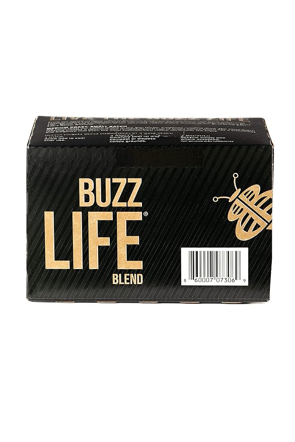 Better Buzz Life Blend (Buzz Life) Single Serve Coffee Pods Medium Roast, 12 Count (Pack of 1), Small Batch Roasted Arabica Coffee Beans, K-Cup Compatible