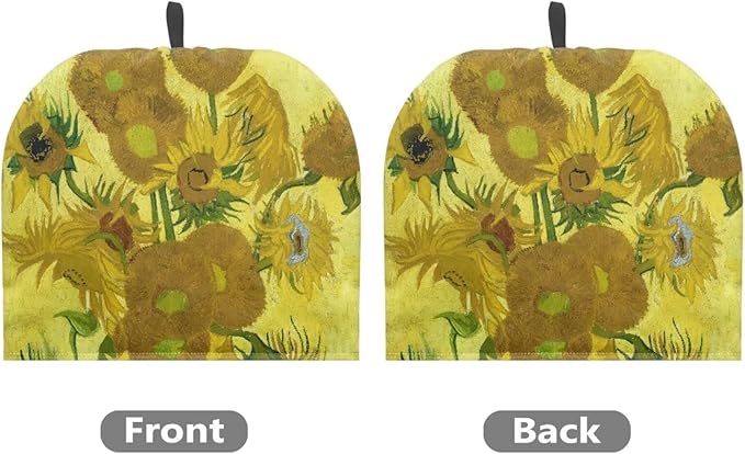 Machine Washable Tea Cozy for Teapot Stylish Sunflower Oil Painting Tea Cosy Fabric Quilted Padding & Heat-Proof Teapot Cover Customized Soft Tea Cozy for Household Kitchen竊늍ellow竊?"<div>