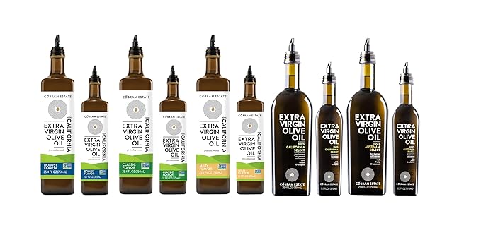 Cobram Estate California Select Extra Virgin Olive Oil - First Cold Pressed, Non-GMO, Keto Friendly, High in Antioxidants, Fruity & Balanced - Cold Pressed Olive Oil Bottle EVOO - 750 ml (Pack of 6)