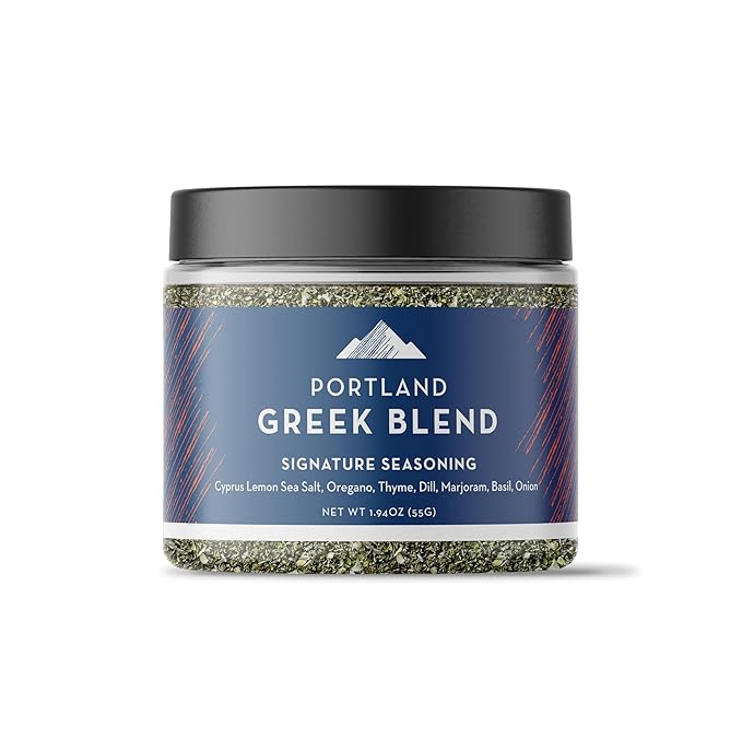 Portland Salt Co. Greek Spice Blend w/Sea Salt ??Signature All-Purpose, Mediterranean Seasoning & Rub - Non-GMO, 1.94 Oz (Pack of 1)