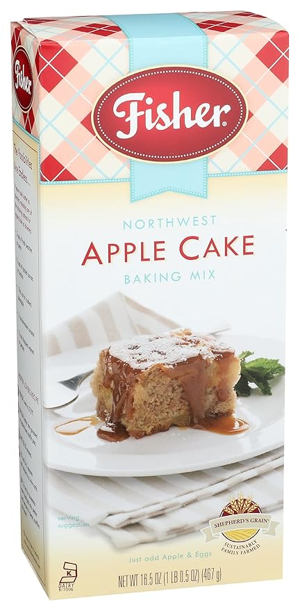 Fisher Northwest Apple Cake Mix, 16.5 OZ (Pack of 1)